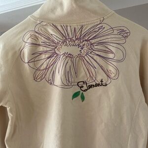 Element Cream Jacket with Purple Accents